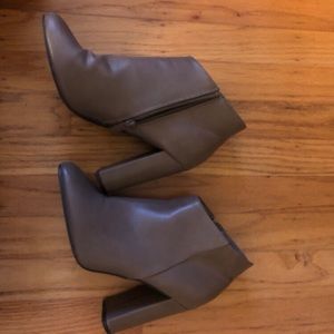Beige booties